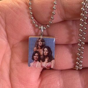 (2 for $12,4 For $20) Charlie's Angels Scrabble Tile Necklace